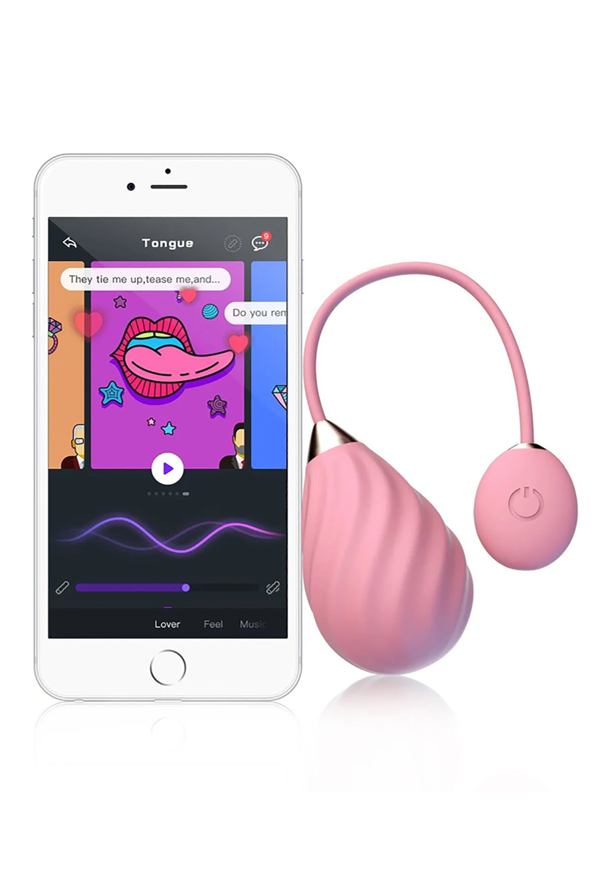 MAGIC MOTION - MAGIC SUNDAE APP CONTROLLED LOVE EGG - PINK