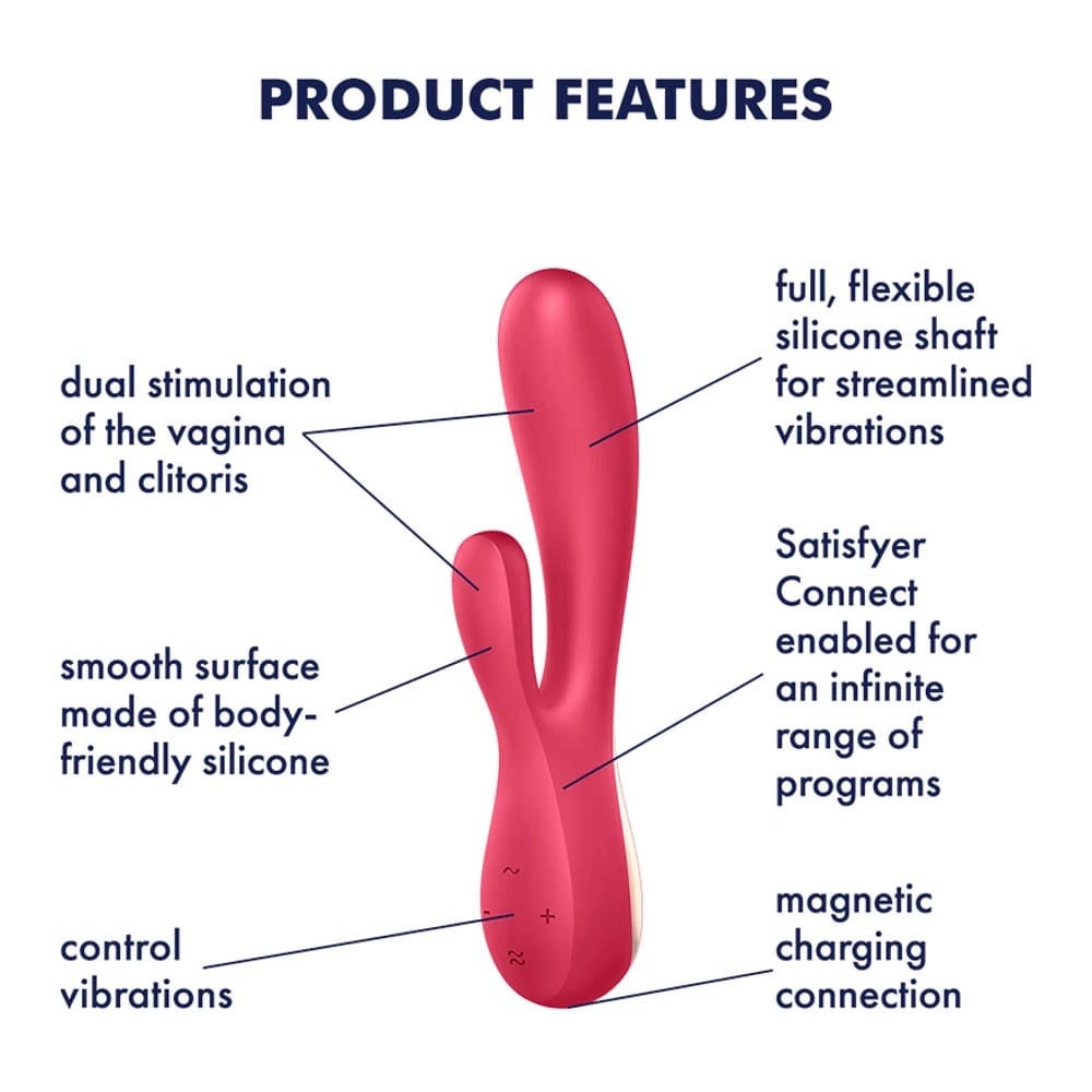 SATISFYER - MONO FLEX (RED)