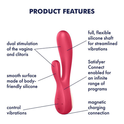 SATISFYER - MONO FLEX (RED)