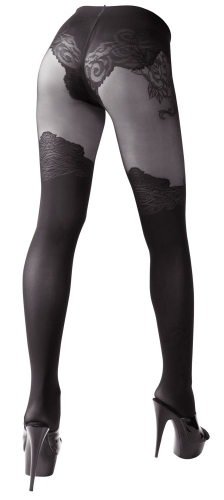 COTTELLI LEGWEAR - CROTCHLESS TIGHTS
