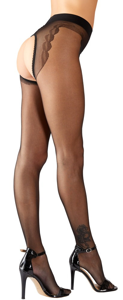 COTTELLI LEGWEAR - CROTCHLESS TIGHTS