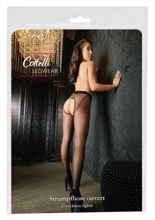 COTTELLI LEGWEAR - CROTCHLESS TIGHTS