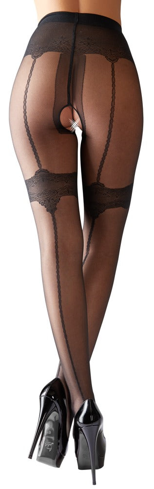 COTTELLI LEGWEAR - CROTCHLESS TIGHTS