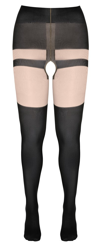 COTTELLI LEGWEAR - TIGHTS WITH SUSPENDER STRAPS