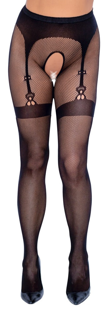 COTTELLI LEGWEAR - CROTCHLESS TIGHTS
