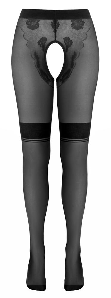 COTTELLI LEGWEAR - CROTCHLESS TIGHTS