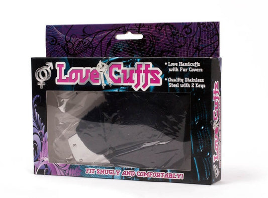 SEVEN CREATIONS - LOVE CUFFS BLACK PLUSH