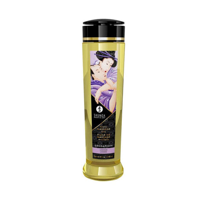 SHUNGA - EROTIC MASSAGE OIL 240 ML / 8 OZ LAVENDER