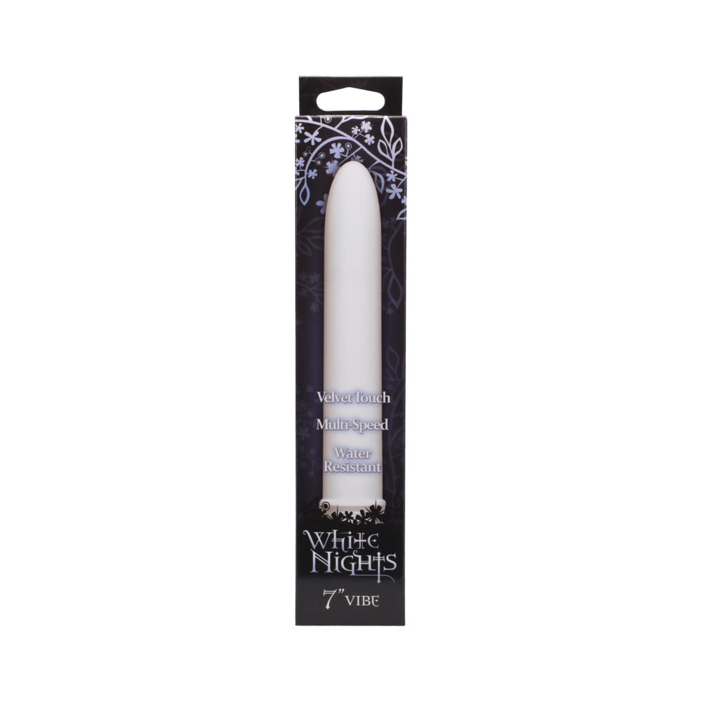 DOC JOHNSON - WHITE NIGHTS: 7IN. VELVET TOUCH VIBE