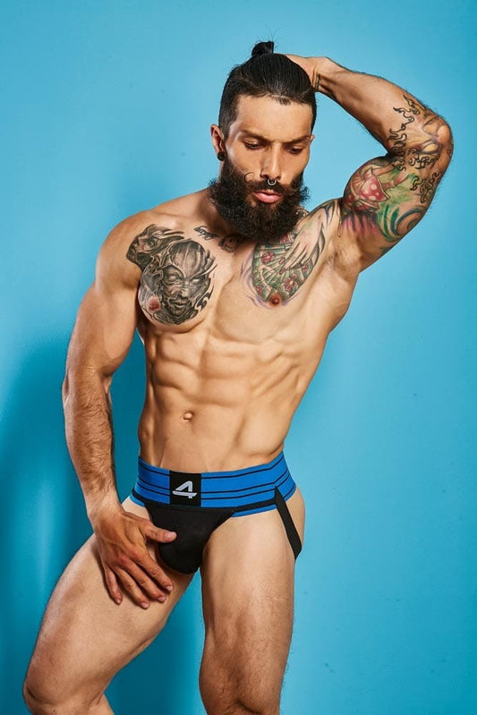 CUT4MEN - C4M - RUGBY JOCKSTRAP-ELECTRICBLUE-M