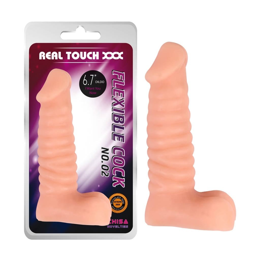 CHISA NOVELTIES - REAL TOUCH XXX 6.7 INCH FLEXIBLE COCK NO.02