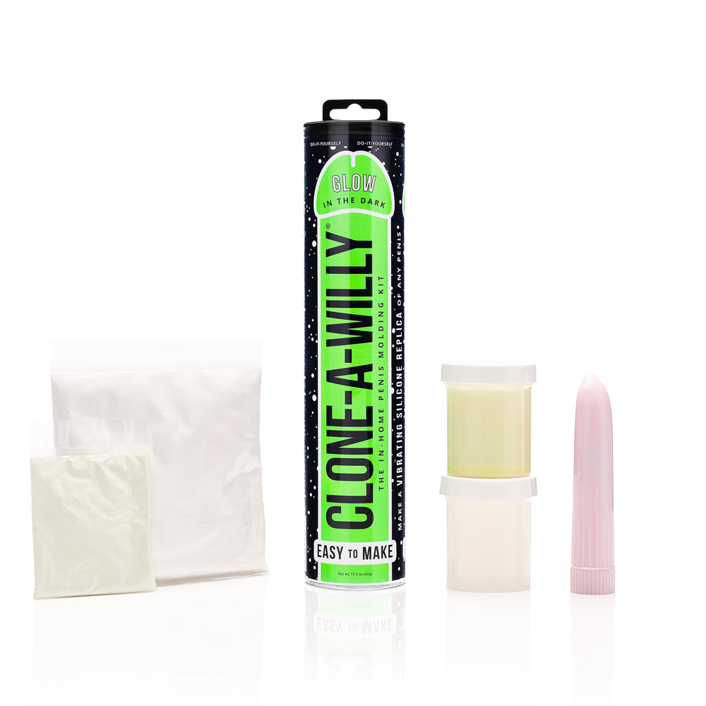 CLONE-A-WILLY DIY VIBRATING DILDO KIT GLOW-IN-THE-DARK