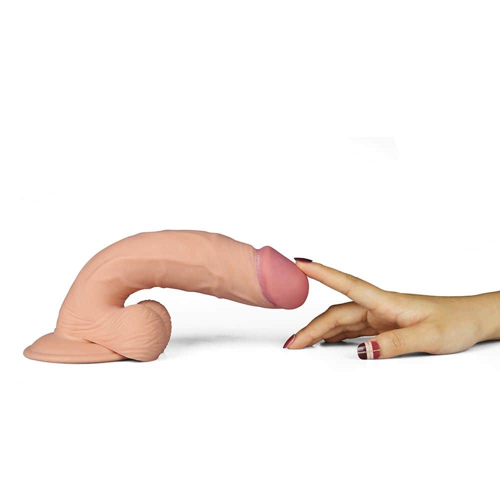 LOVETOY - 9" THE ULTRA SOFT DUDE - VIBRATING FLESH