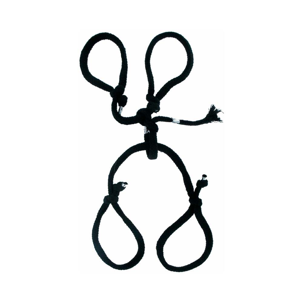 PIPEDREAM - SERIE DE FANTASÍA FETICHE CUERDA DE SEDA HOGTIE NEGRO
