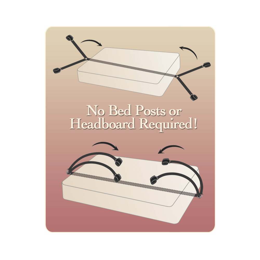 FETISH FANTASY SERIES BED BINDINGS RESTRAINT KIT BLACK