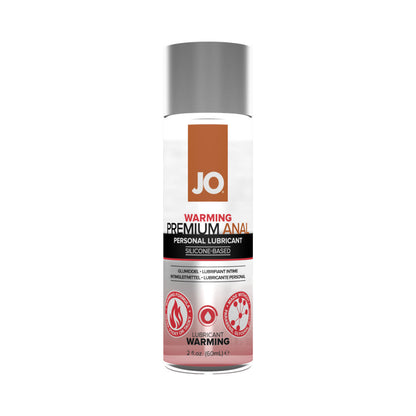JO PREMIUM ANAL WARMING SILICONE-BASED LUBRICANT 2 OZ.