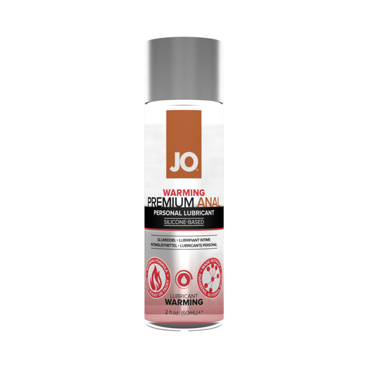 JO PREMIUM ANAL WARMING SILICONE-BASED LUBRICANT 2 OZ.