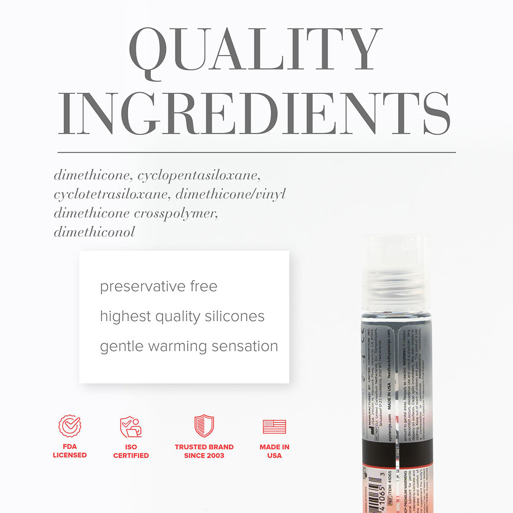 SYSTEM JO - JO PREMIUM ANAL WARMING SILICONE-BASED LUBRICANT 2 OZ.