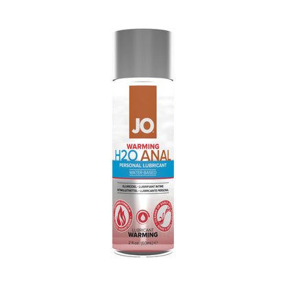 JO H2O ANAL WARMING WATER-BASED LUBRICANT 2 OZ.