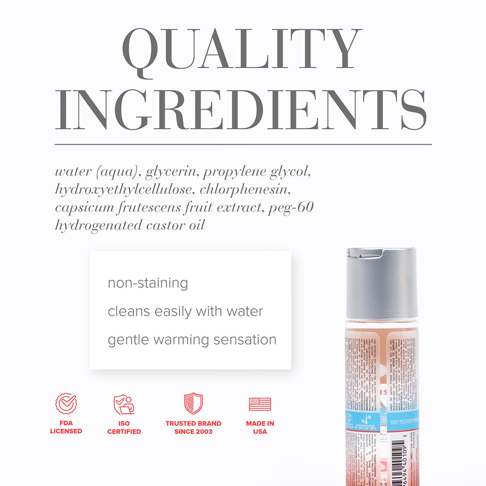 JO H2O ANAL WARMING WATER-BASED LUBRICANT 2 OZ.