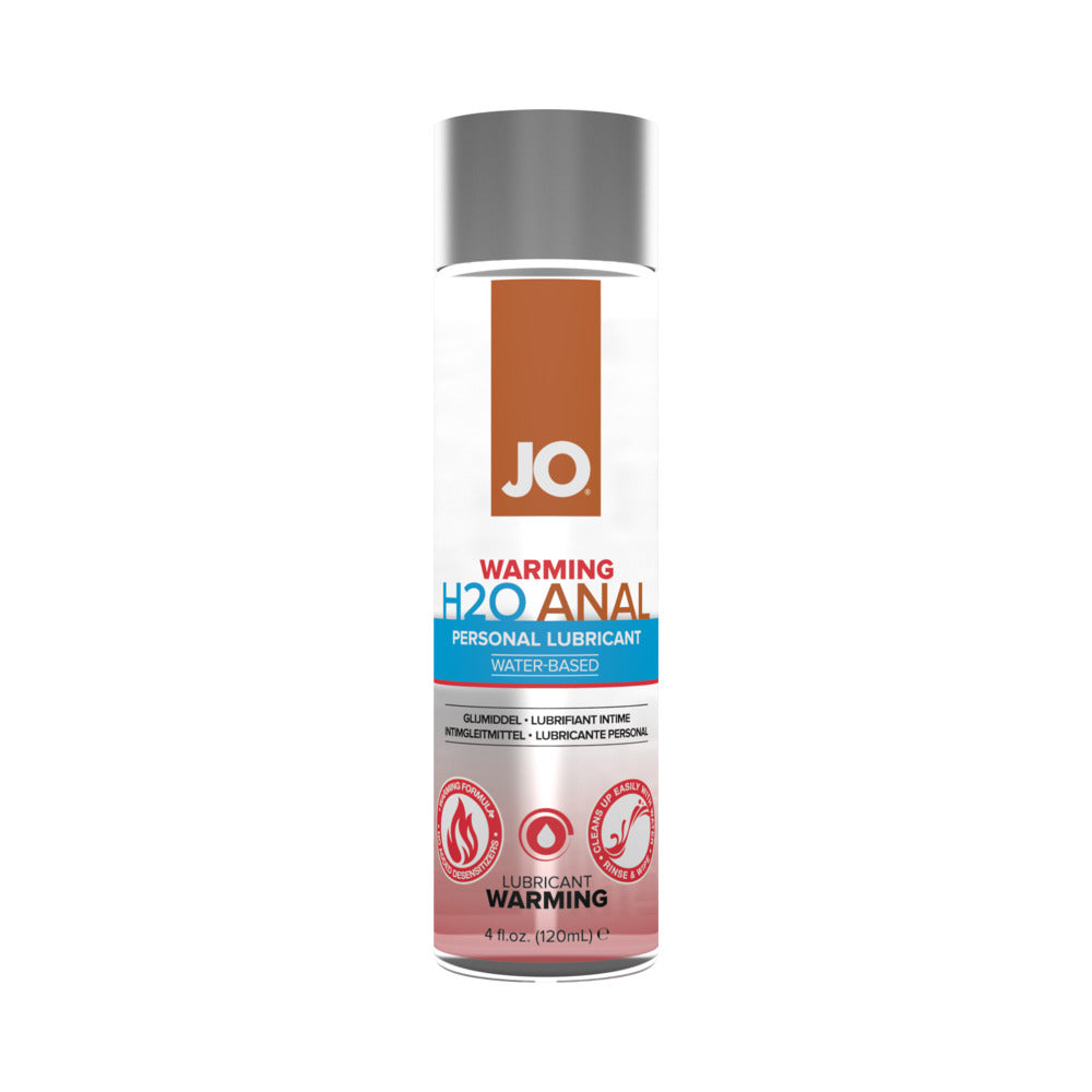 JO H2O ANAL WARMING WATER-BASED LUBRICANT 4 OZ.