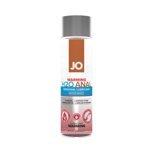 JO H2O ANAL WARMING WATER-BASED LUBRICANT 4 OZ.