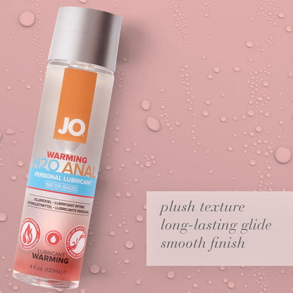 SYSTEM JO - JO H2O ANAL WARMING WATER-BASED LUBRICANT 4 OZ.