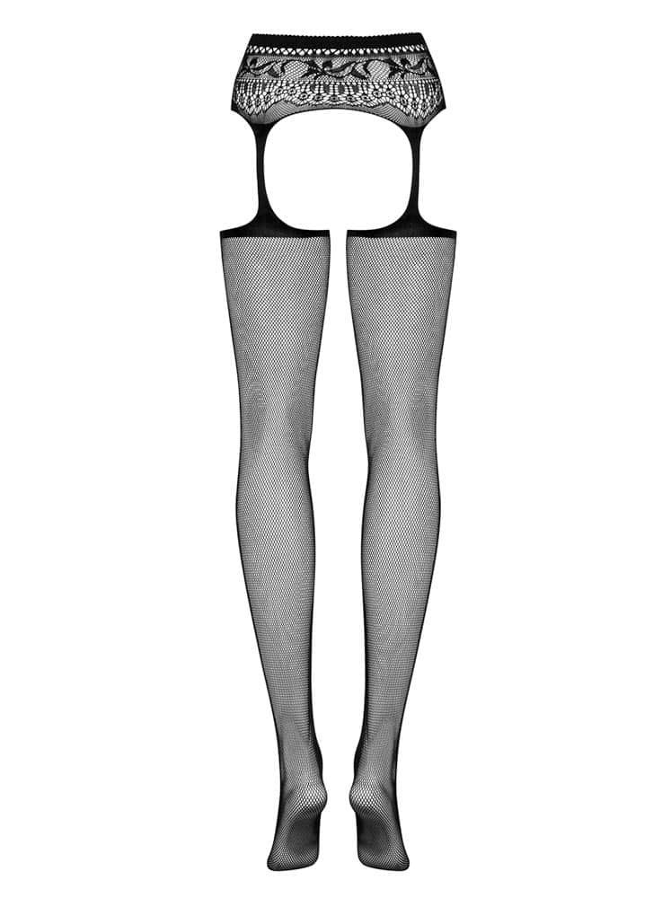 OBSESSIVE - GARTER STOCKINGS S307 BLACK S/M/L