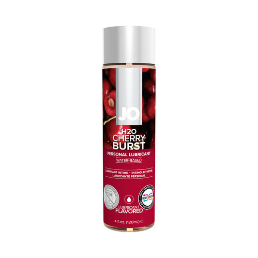SYSTEM JO - JO H2O CHERRY BURST FLAVORED WATER-BASED LUBRICANT 4 OZ.
