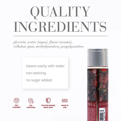 SYSTEM JO - JO H2O CHERRY BURST FLAVORED WATER-BASED LUBRICANT 4 OZ.