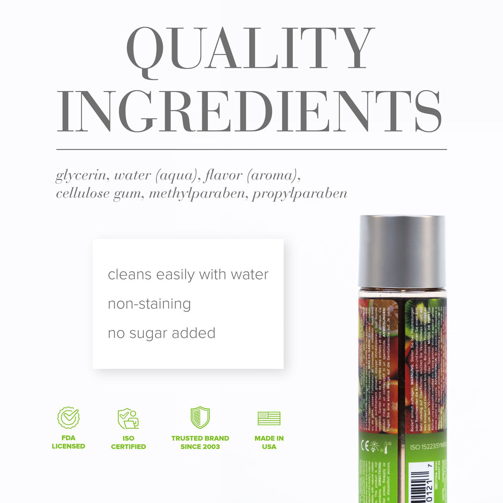SYSTEM JO - JO H2O TROPICAL PASSION FLAVORED WATER-BASED LUBRICANT 4 OZ.