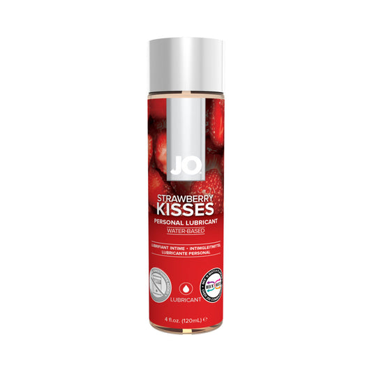 SYSTEM JO - JO H2O STRAWBERRY KISSES FLAVORED WATER-BASED LUBRICANT 4 OZ.