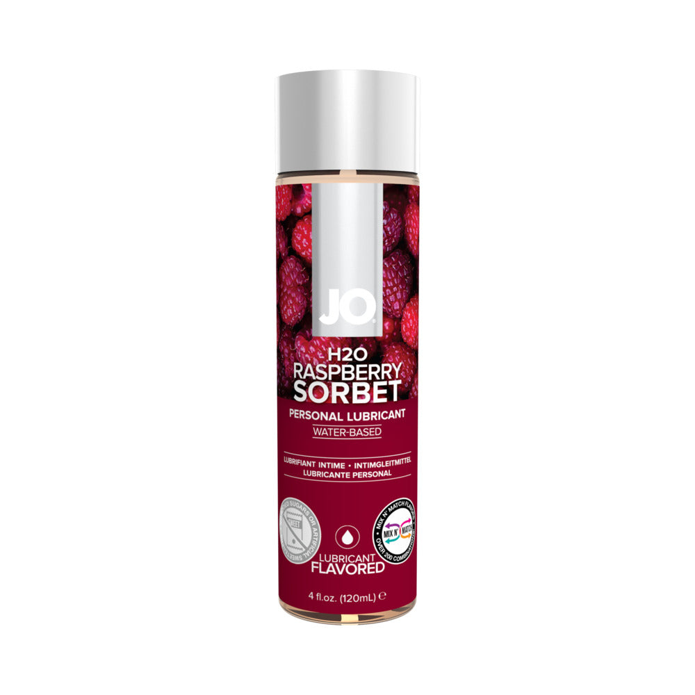 SYSTEM JO - JO H2O RASPBERRY SORBET FLAVORED WATER-BASED LUBRICANT 4 OZ.