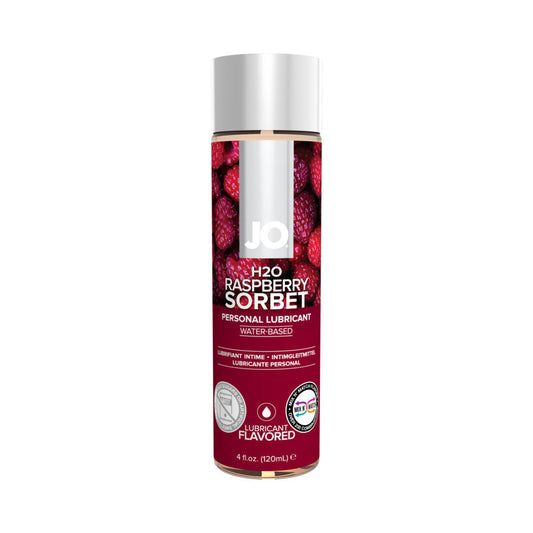 SYSTEM JO - JO H2O RASPBERRY SORBET FLAVORED WATER-BASED LUBRICANT 4 OZ.