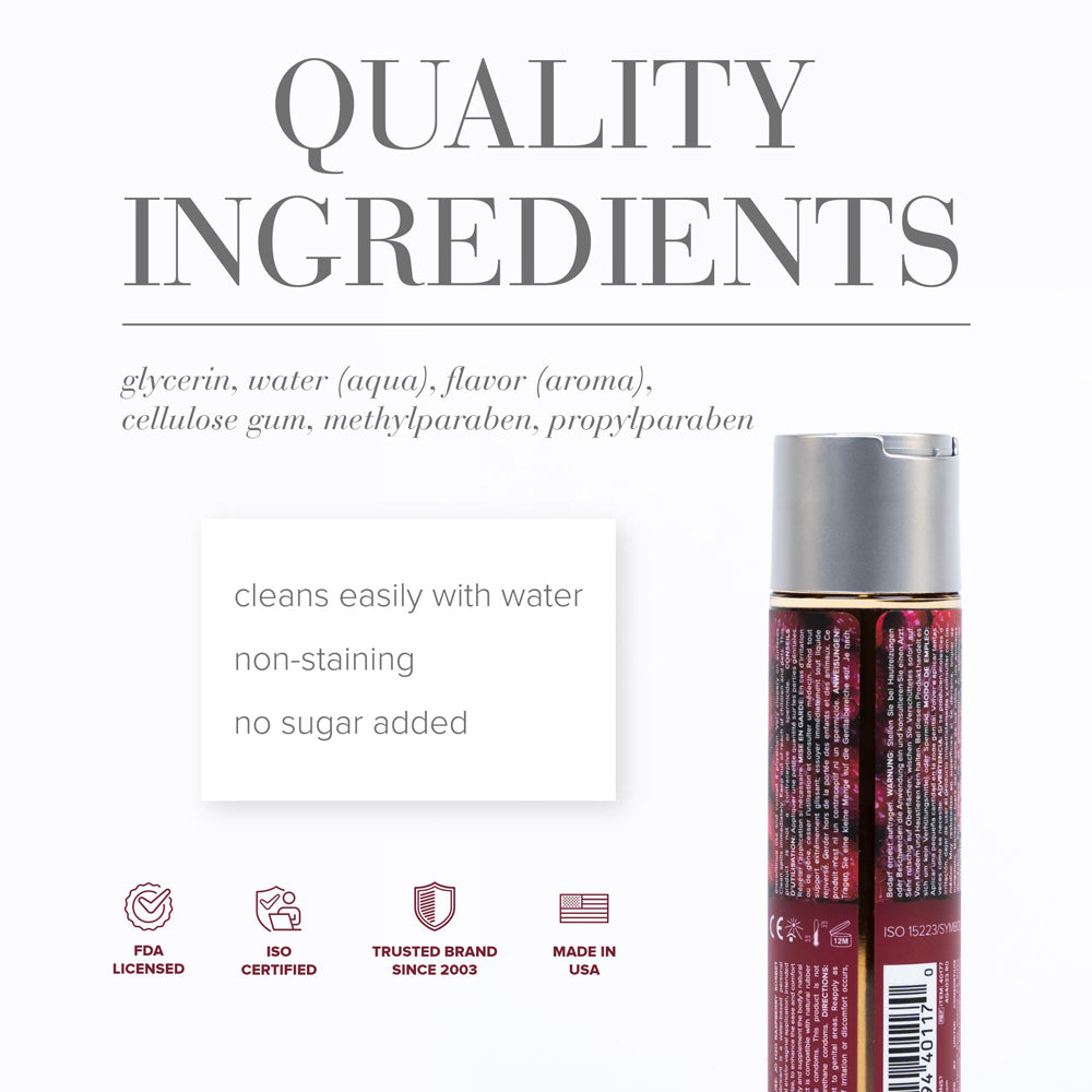 SYSTEM JO - JO H2O RASPBERRY SORBET FLAVORED WATER-BASED LUBRICANT 4 OZ.