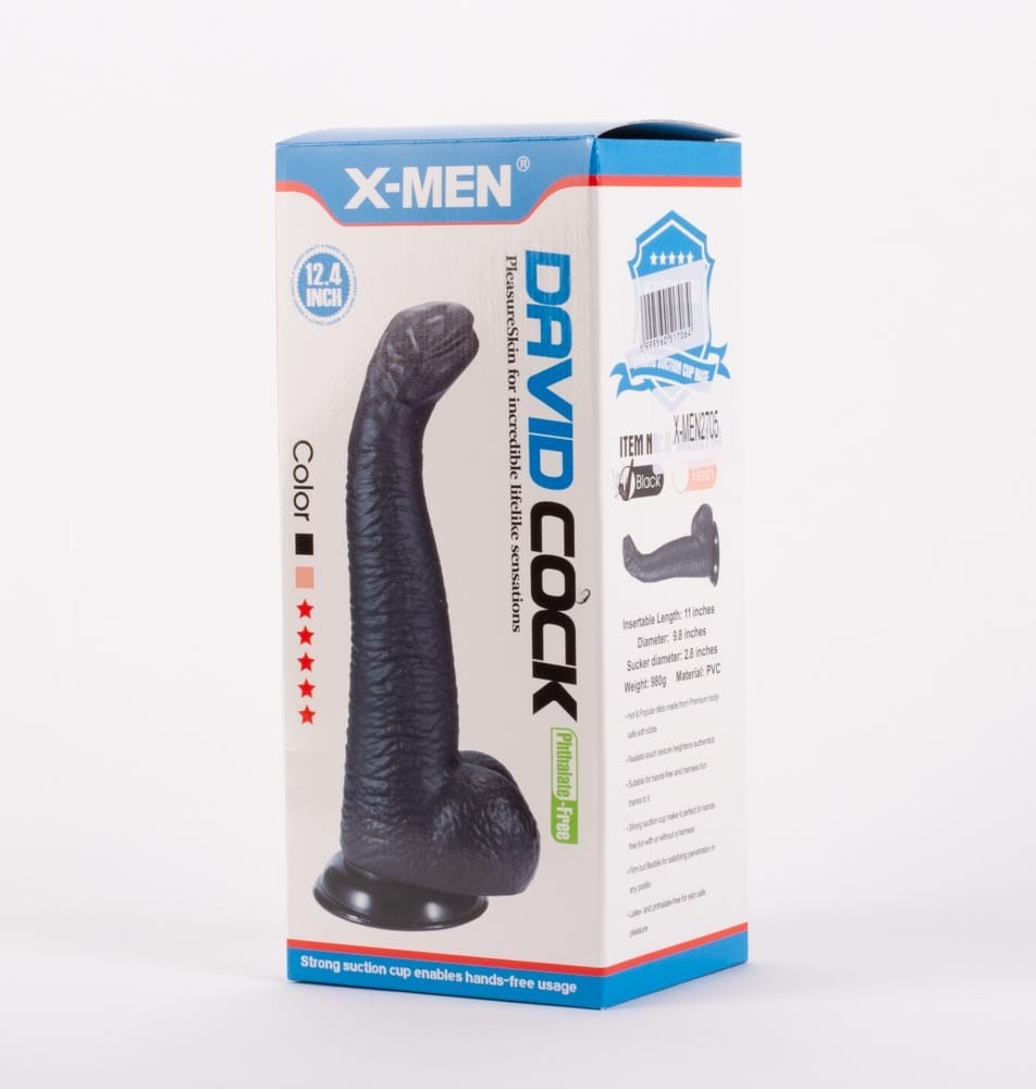 X-MEN - X-MEN DAVID'S 12.4" COCK BLACK I
