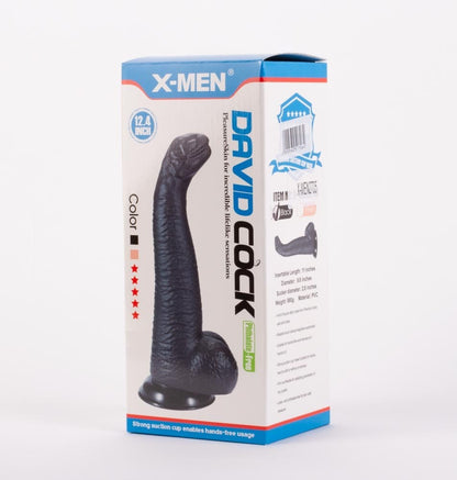X-MEN - X-MEN DAVID'S 12.4" COCK BLACK I