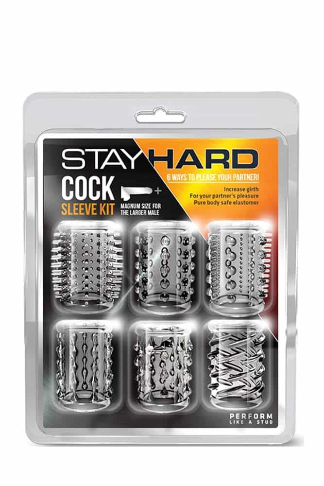 BLUSH - STAY HARD COCK SLEEVE KIT CLEAR