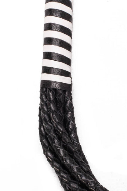 DEVIL STICKS - 8 TAIL POLISH LEATHER FLOGGER 22 INCH