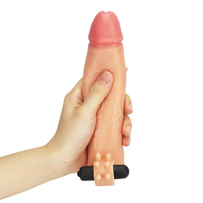 LOVETOY - ADD 2" VIBRATING SILICONE EXTENDER