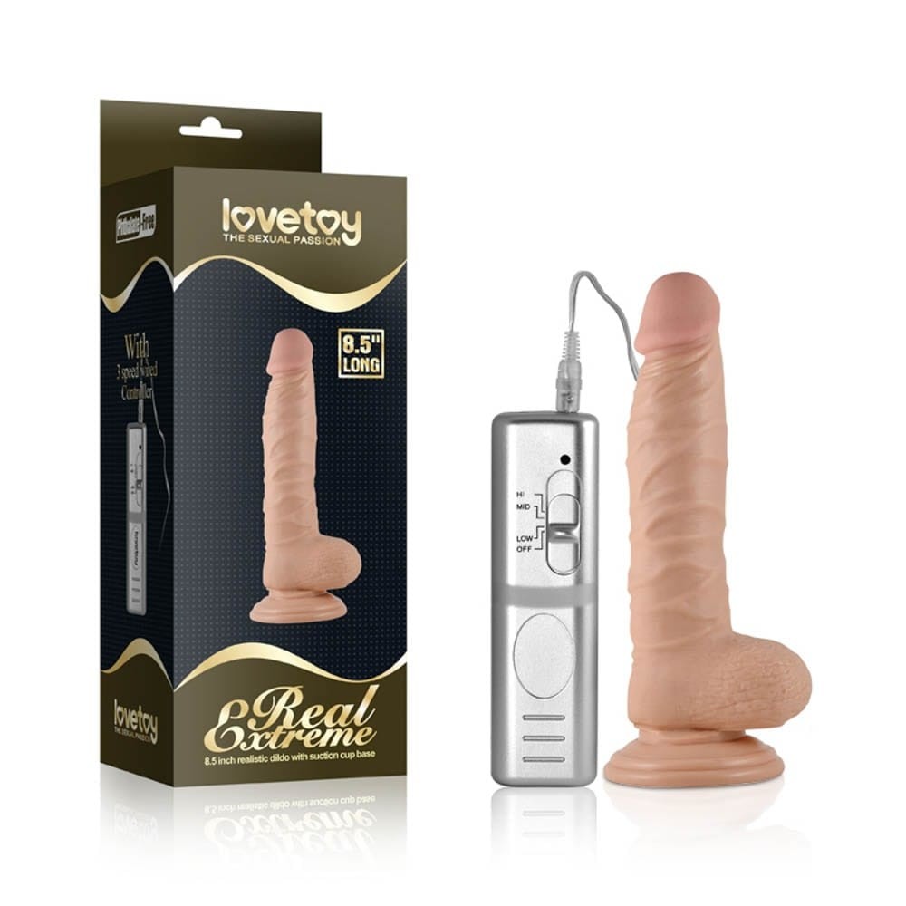 LOVETOY - 8.5" REAL EXTREME VIBRATING DILDO
