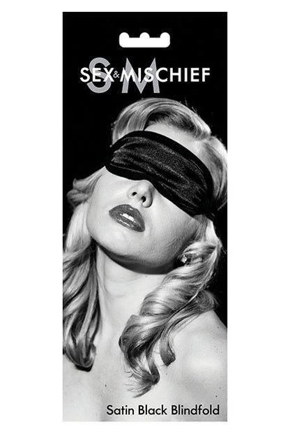 SEX & MISCHIEF - SATIN BLINDFOLD BLACK