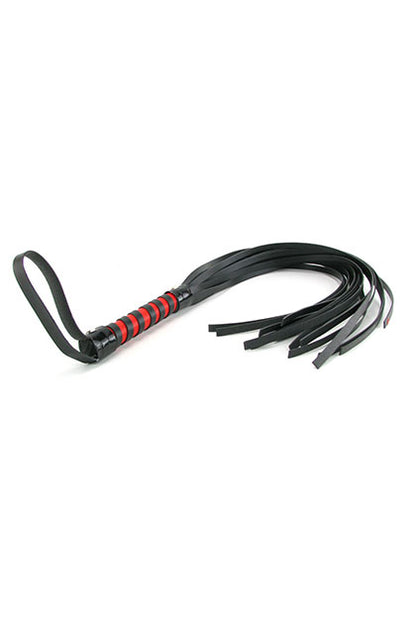 SEX & MISCHIEF - RED & BLACK STRIPE FLOGGER
