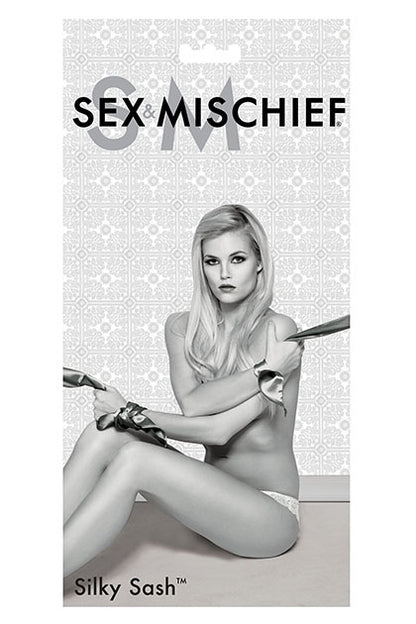 SEX & MISCHIEF - SILKY SASH RESTRAINTS - RED
