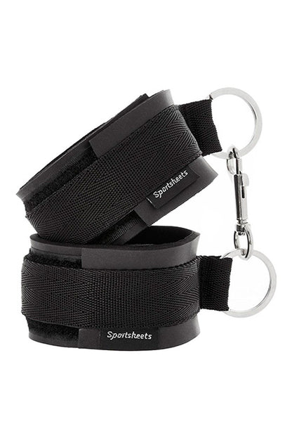 SPORTSHEETS - SPORTS CUFFS - BLACK