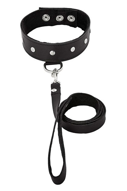 SPORTSHEETS - LEATHER LEASH & COLLAR