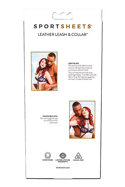 SPORTSHEETS - LEATHER LEASH & COLLAR