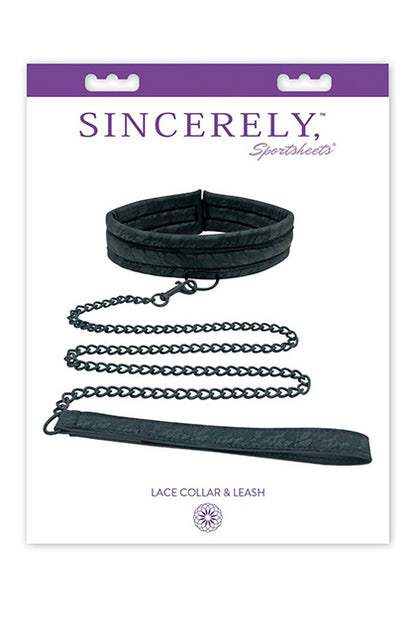SPORTSHEETS - LACE COLLAR AND LEASH