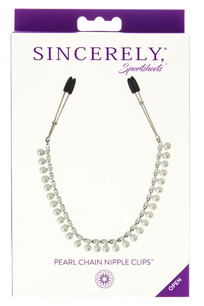 Pearl Chain Nipple Clips
