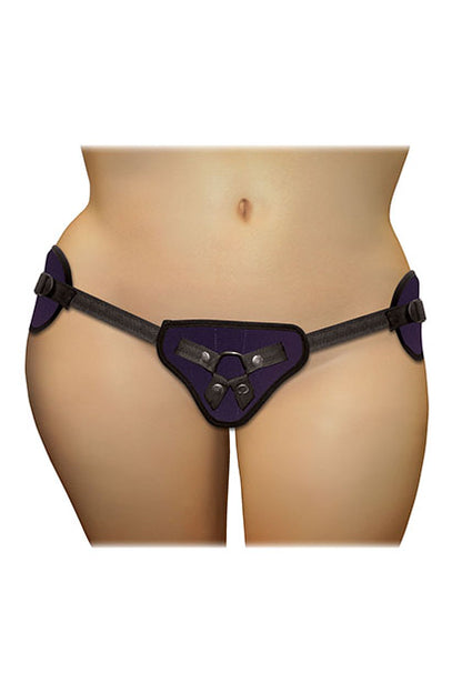 SPORTSHEETS - PLUS SIZE BEGINNERS PURPLE STRAP ON